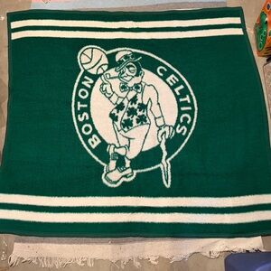 Vintage Biederlack Throw Blanket 80s Boston Celtics NBA Basketball  RARE